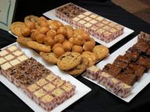 Beautifully-arranged dessert sampler