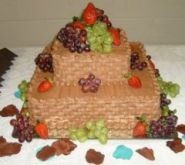 Chocolate Basketweave Groom's Cake
